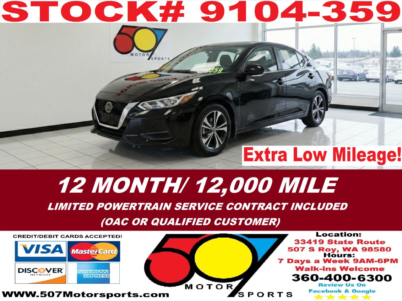 2021 Nissan Sentra SV