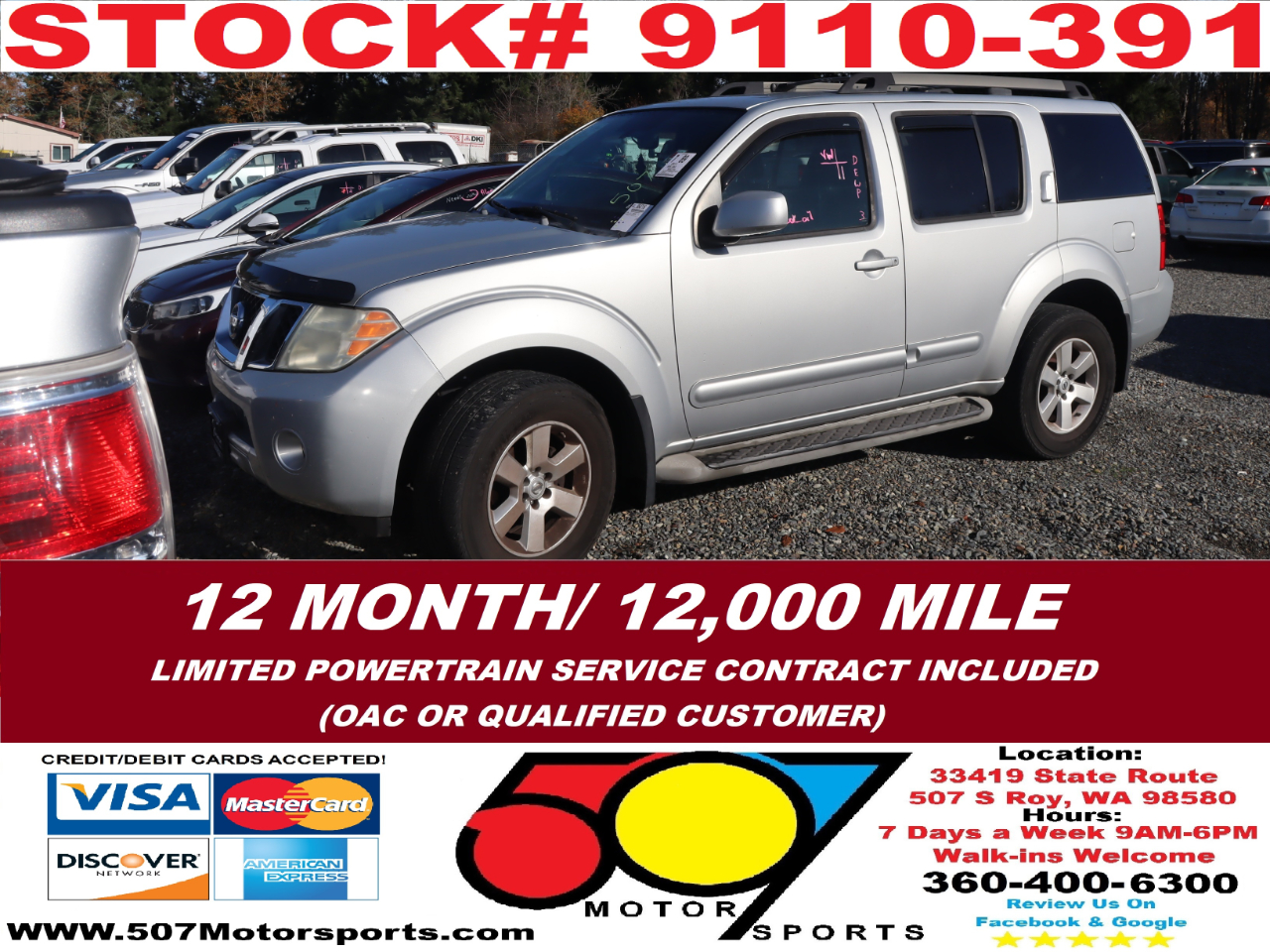 2011 Nissan Pathfinder SV 4WD