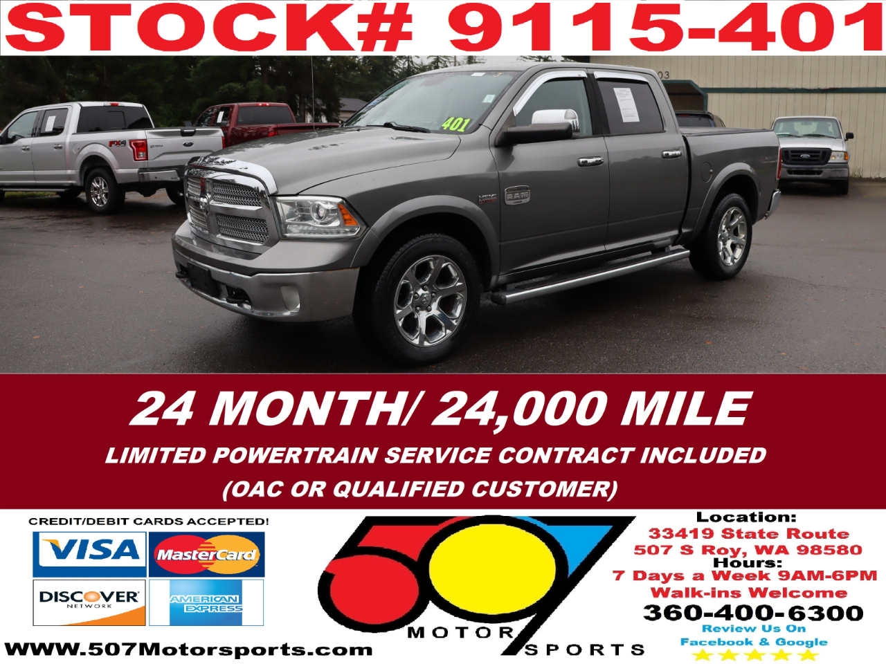 2013 RAM 1500 Laramie Longhorn Edition Crew Cab SWB 4WD