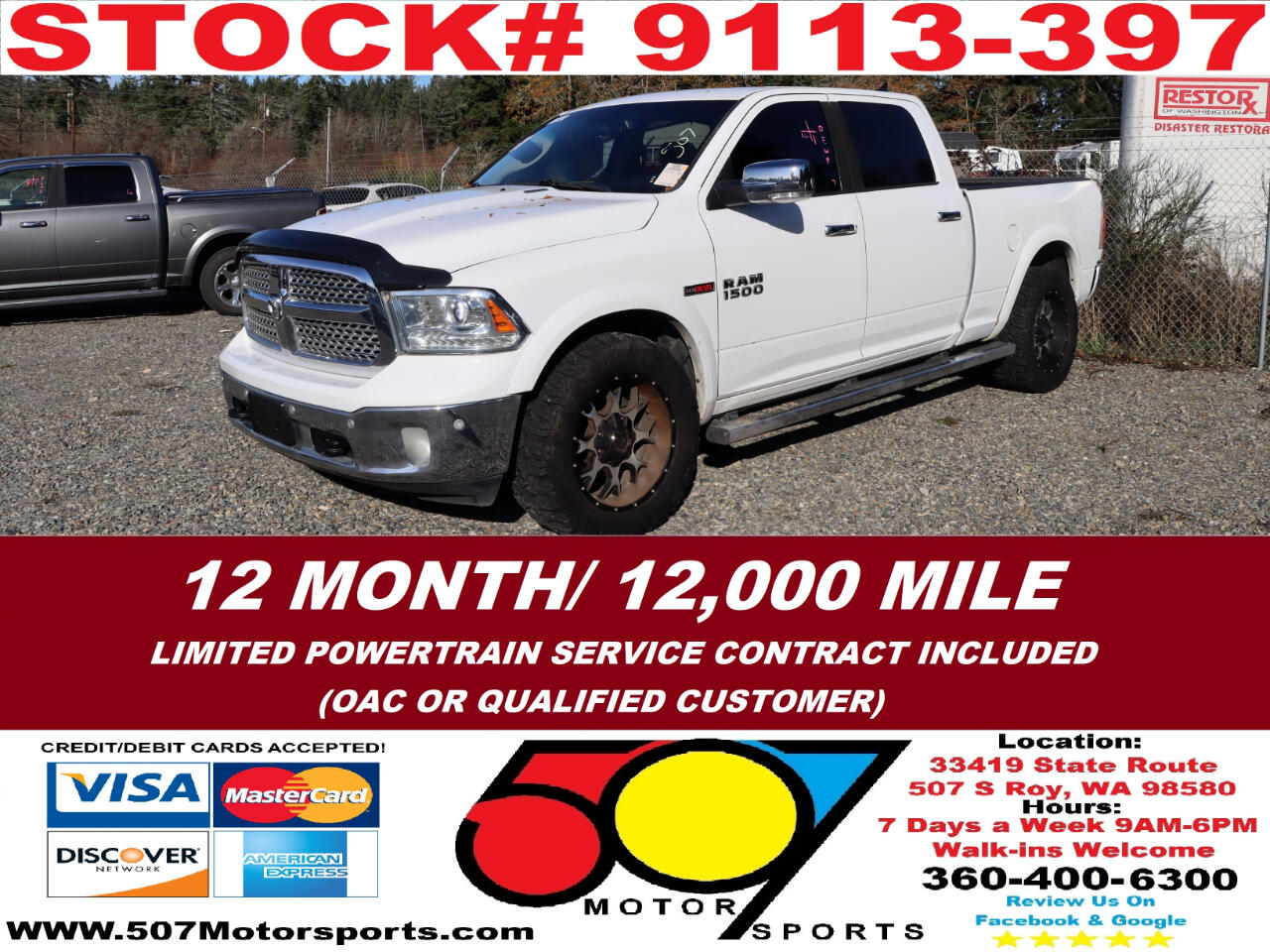 2016 RAM 1500 Laramie Crew Cab LWB 4WD