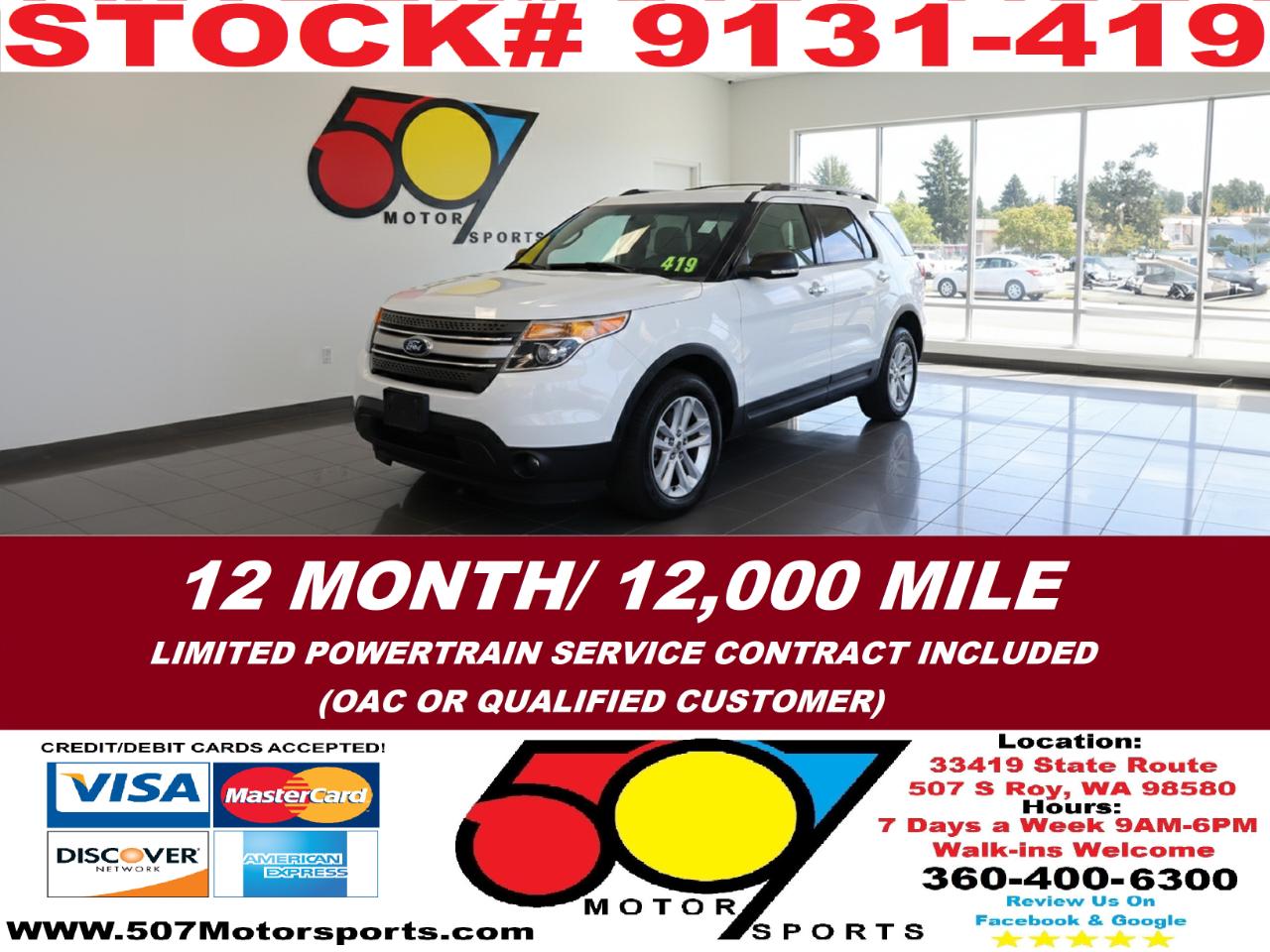 2013 Ford Explorer XLT 4WD