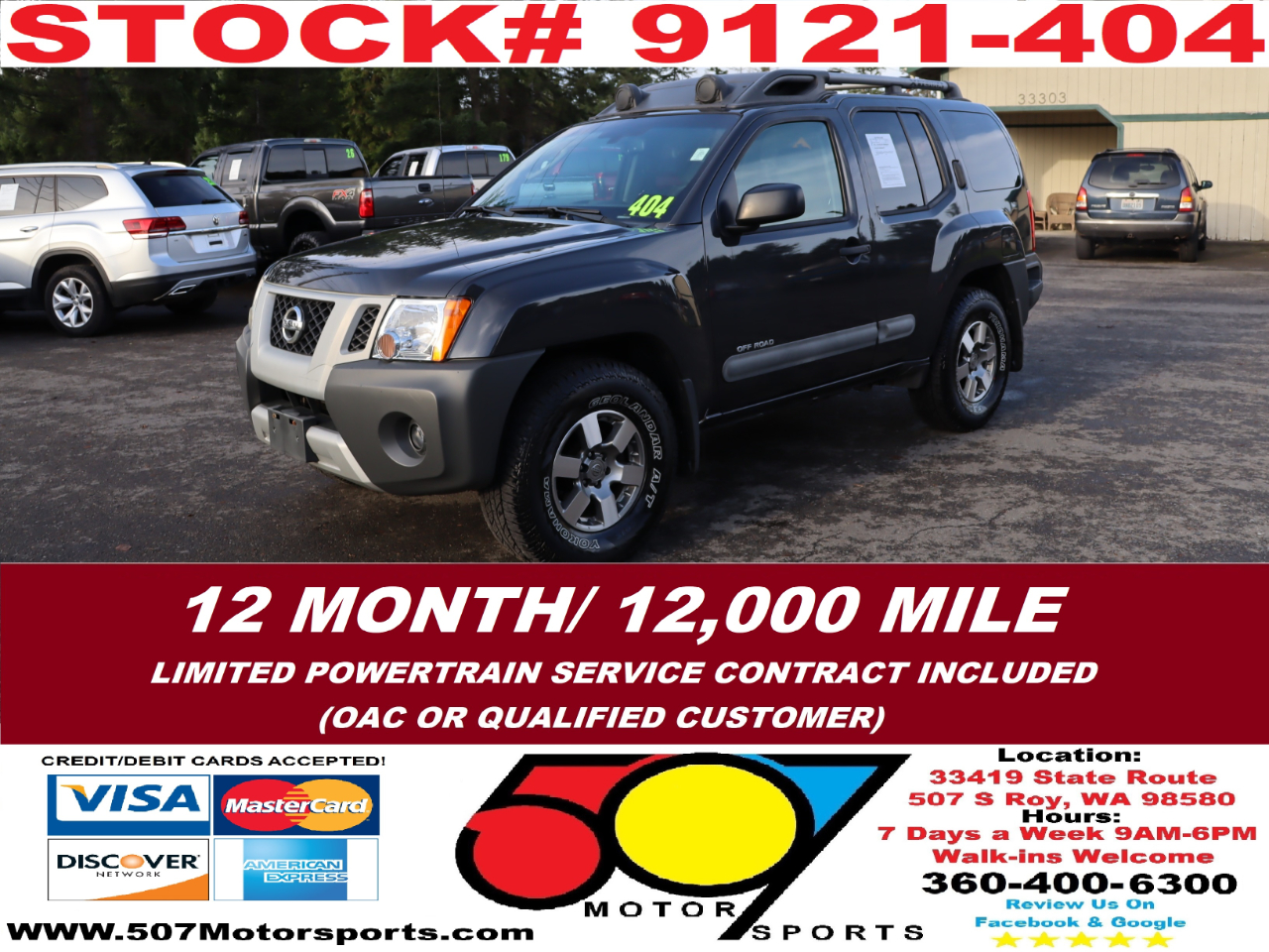 2010 Nissan Xterra Off Road 4WD