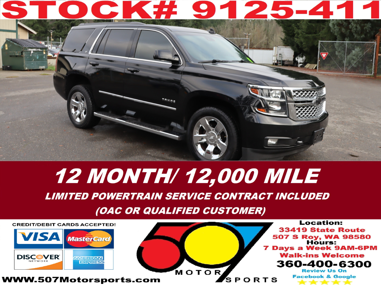 2018 Chevrolet Tahoe LT 4WD