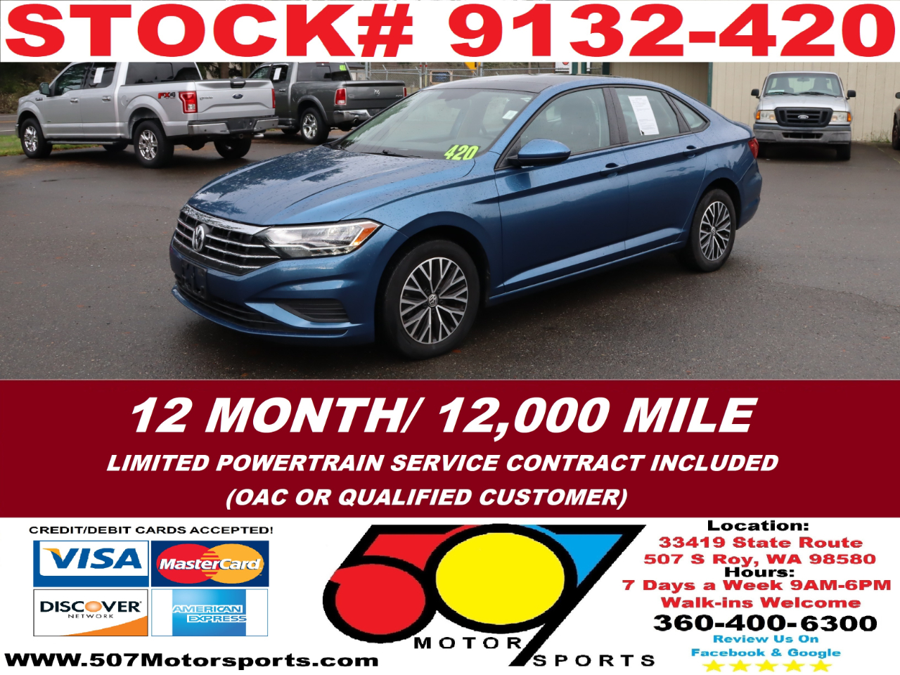2019 Volkswagen Jetta 1.4T SEL 8A