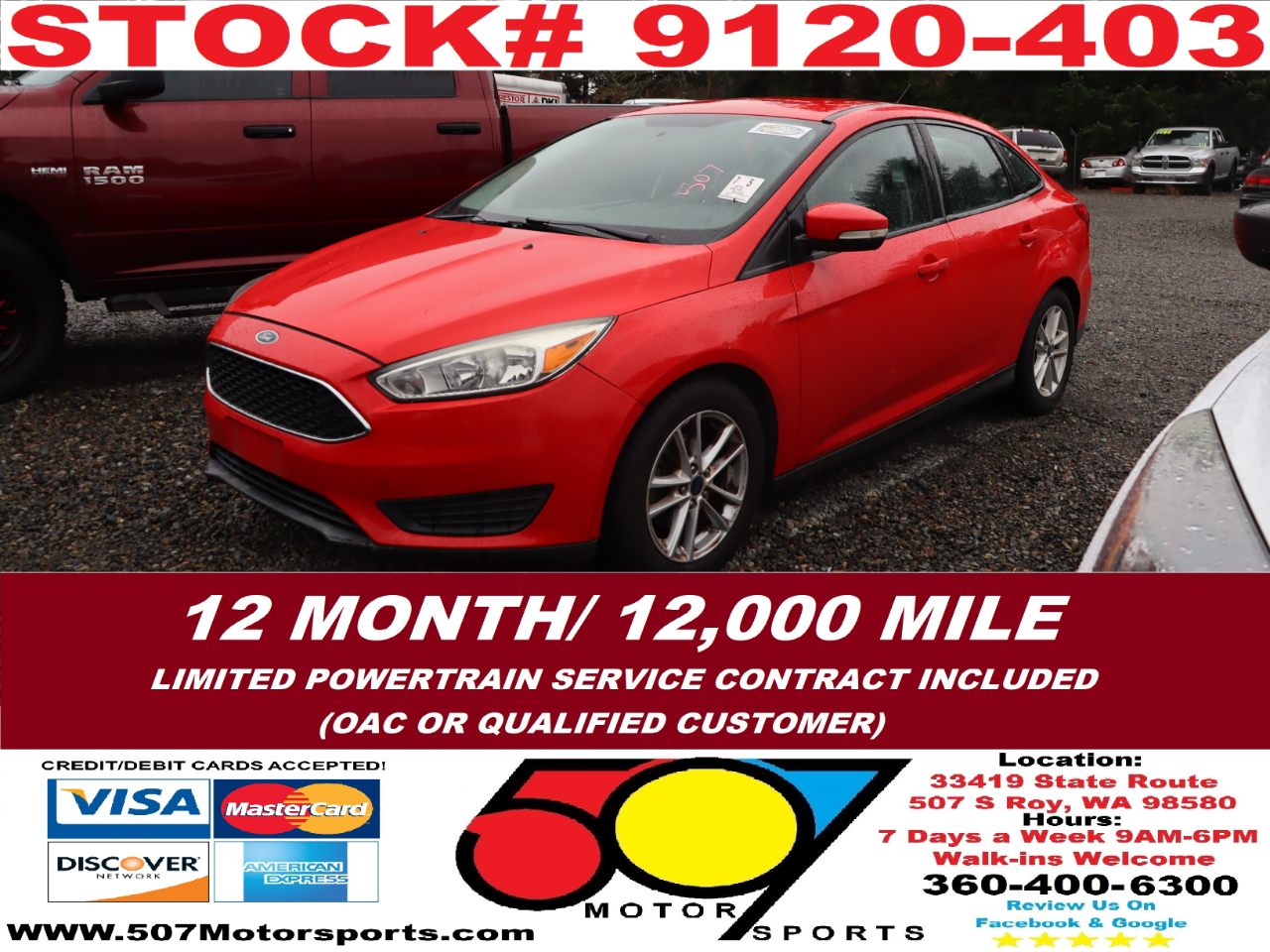 2016 Ford Focus SE Sedan