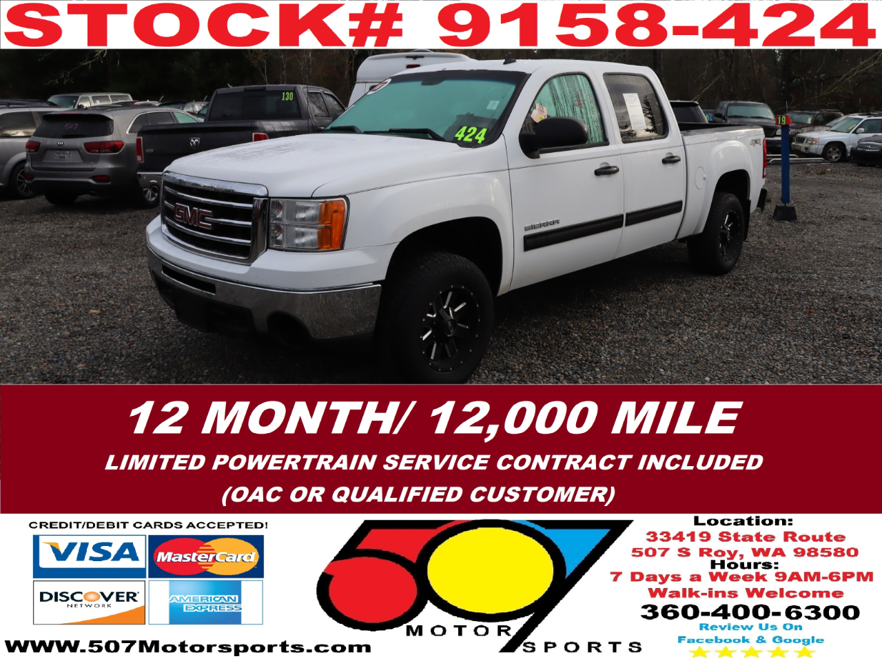 2012 GMC Sierra 1500 SL Crew Cab 4WD