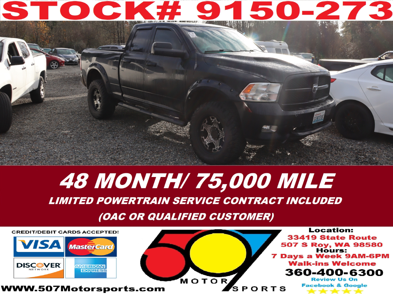 2012 RAM 1500 Sport Quad Cab 4WD