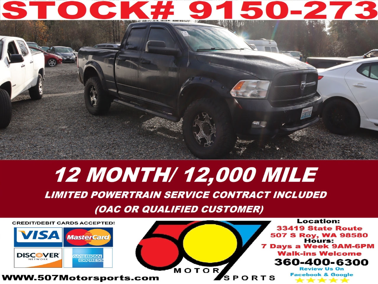 2012 RAM 1500 Sport Quad Cab 4WD