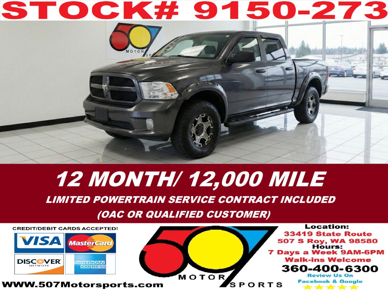 2012 RAM 1500 Sport Quad Cab 4WD