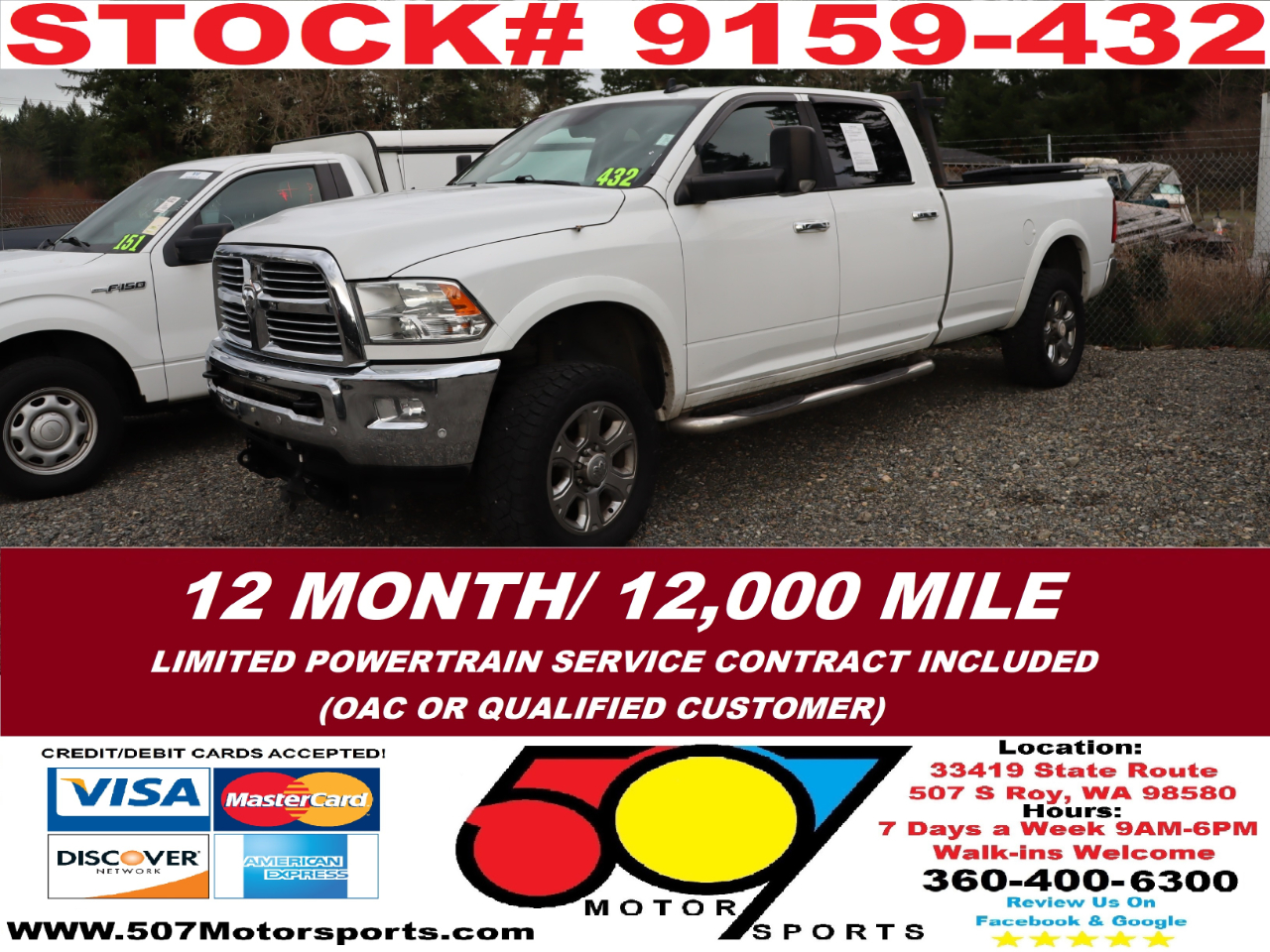 2016 RAM 2500 Big Horn Crew Cab LWB 4WD
