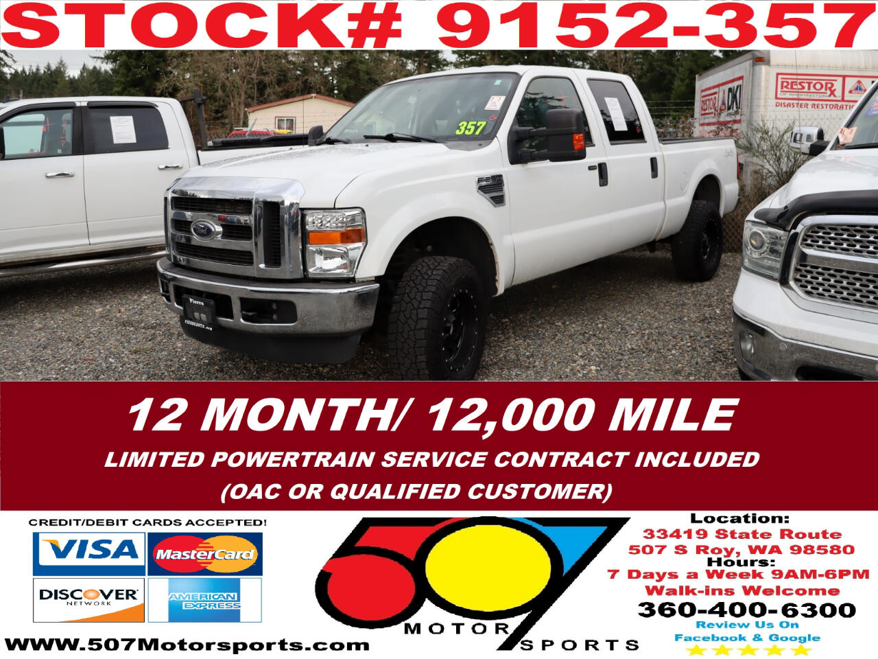 2008 Ford F-250 SD XLT Crew Cab Long Bed 4WD