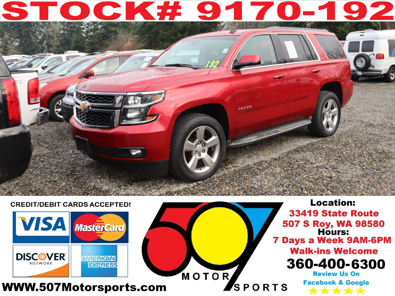 2015 Chevrolet Tahoe LT 4WD