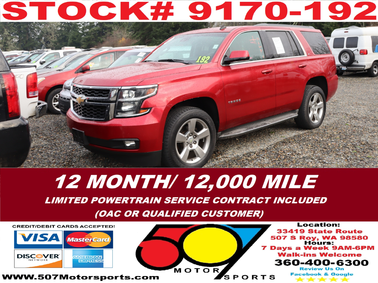 2015 Chevrolet Tahoe LT 4WD