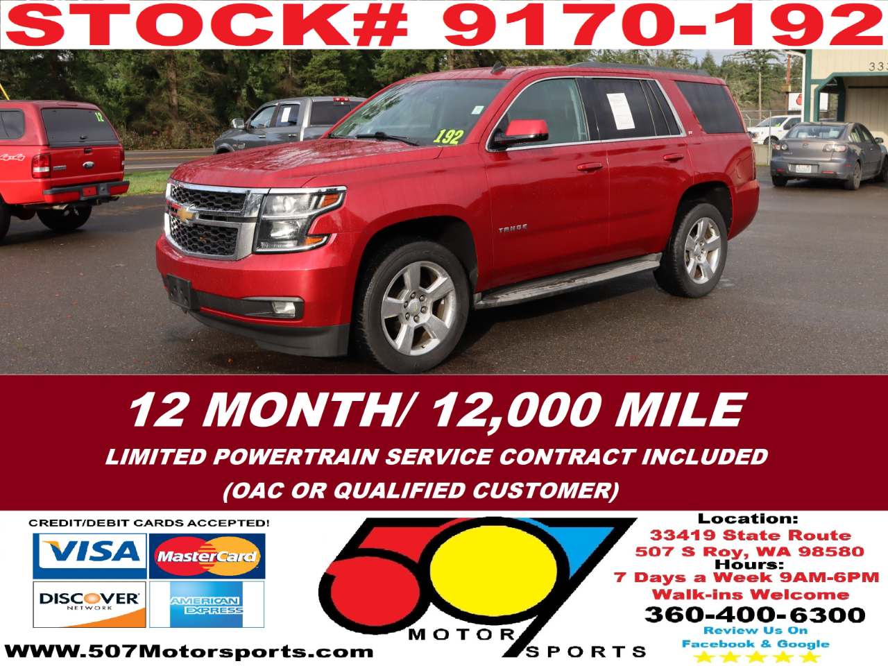 2015 Chevrolet Tahoe LT 4WD