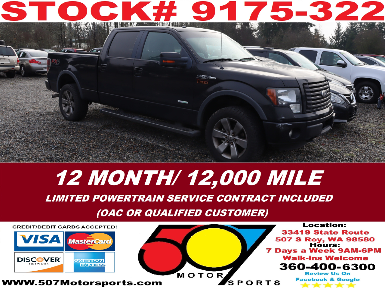 2012 Ford F-150 FX4 SuperCrew 6.5-ft. Bed 4WD