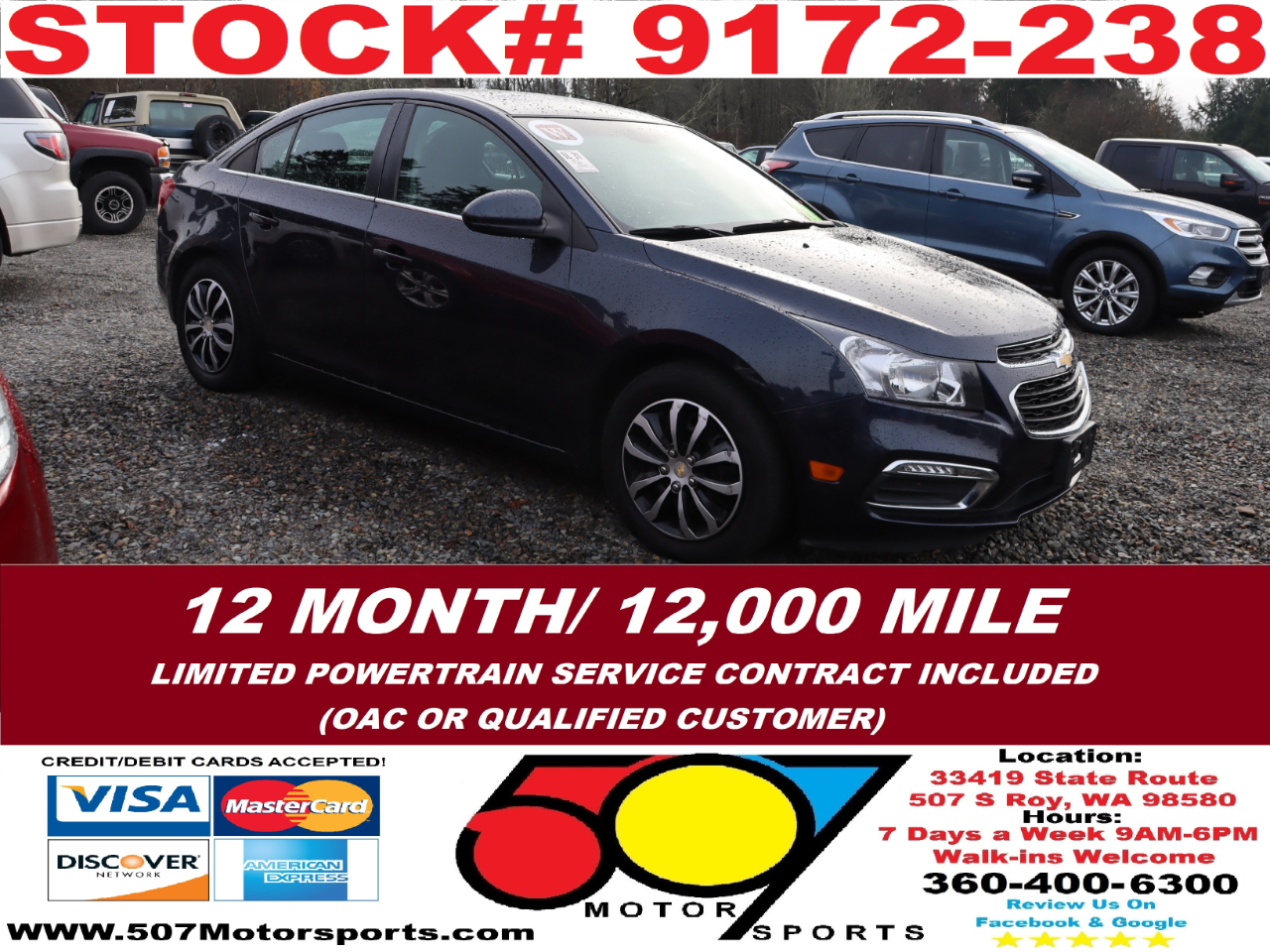 2015 Chevrolet Cruze 1LT Auto
