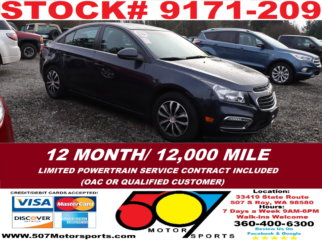 2015 Chevrolet Cruze 1LT Auto