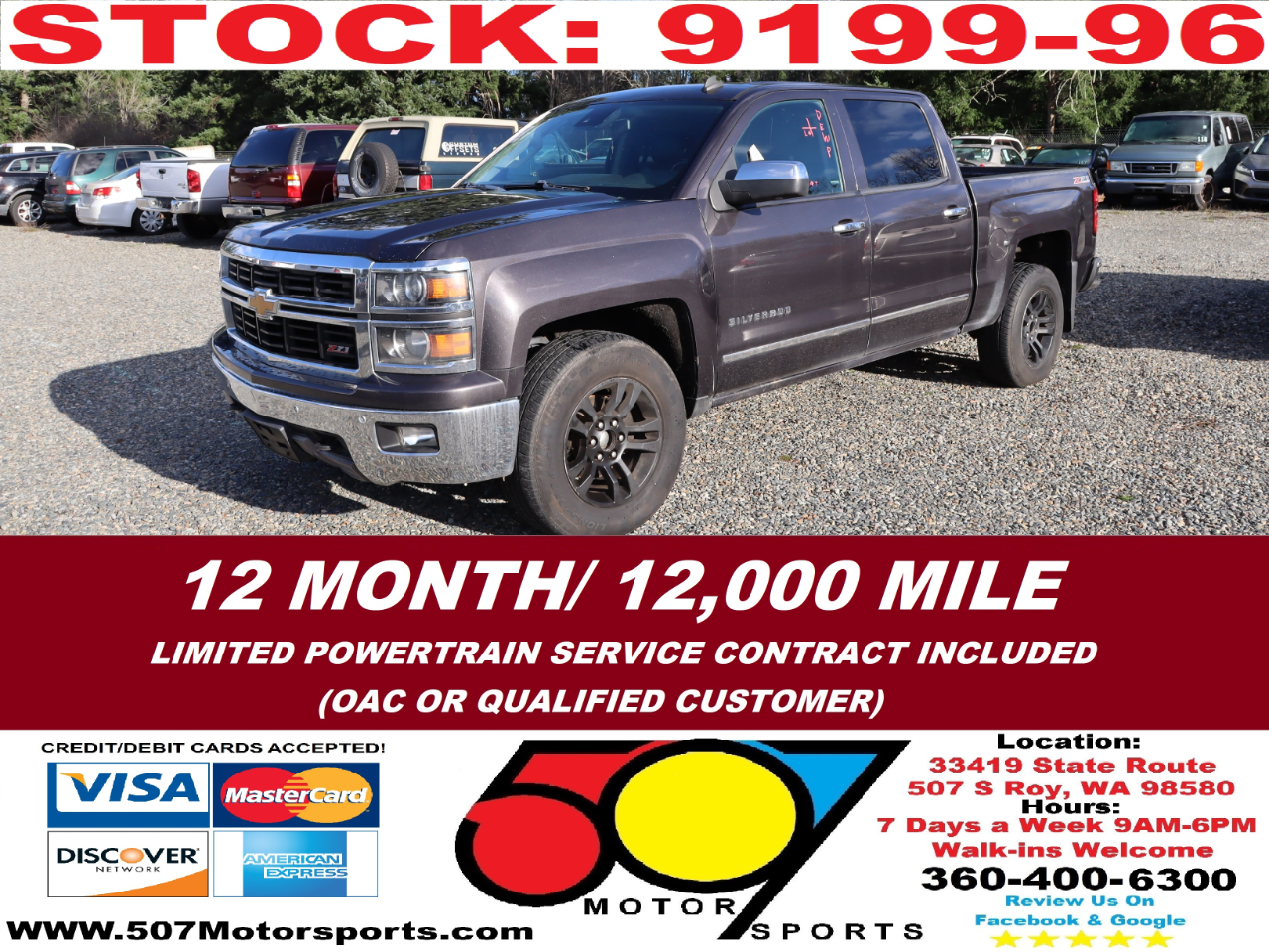 2014 Chevrolet Silverado 1500 LTZ Crew Cab Long Box 4WD