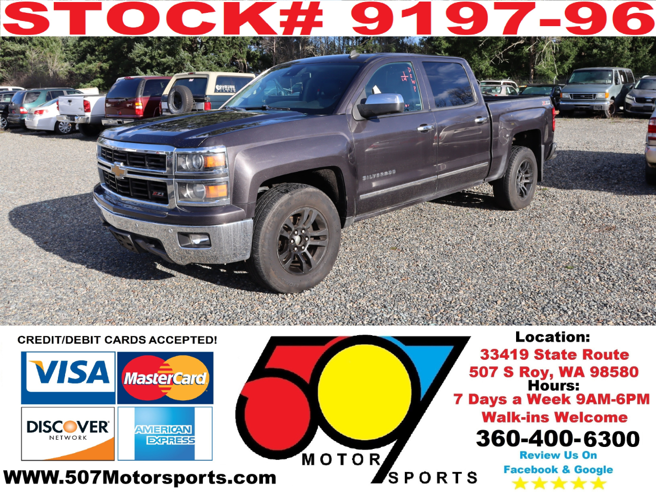 2014 Chevrolet Silverado 1500 LTZ Crew Cab Short Box 4WD