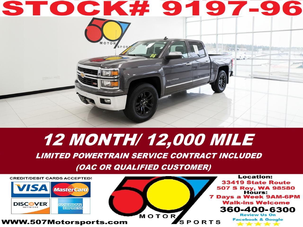 2014 Chevrolet Silverado 1500 LTZ Crew Cab Short Box 4WD