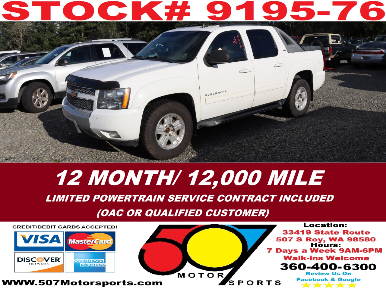 2012 Chevrolet Avalanche Z71 4WD