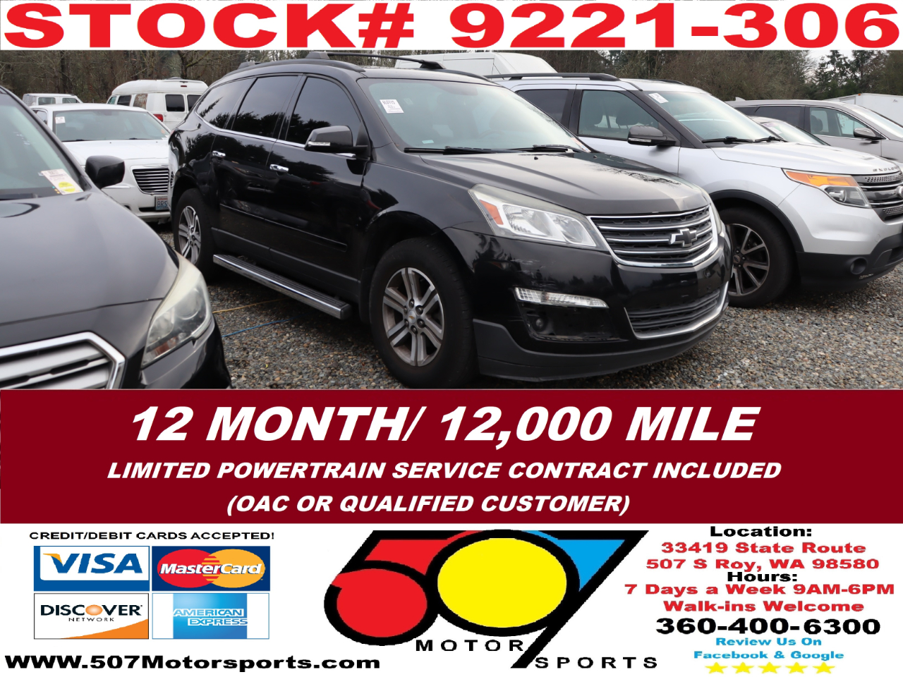 2016 Chevrolet Traverse 2LT AWD