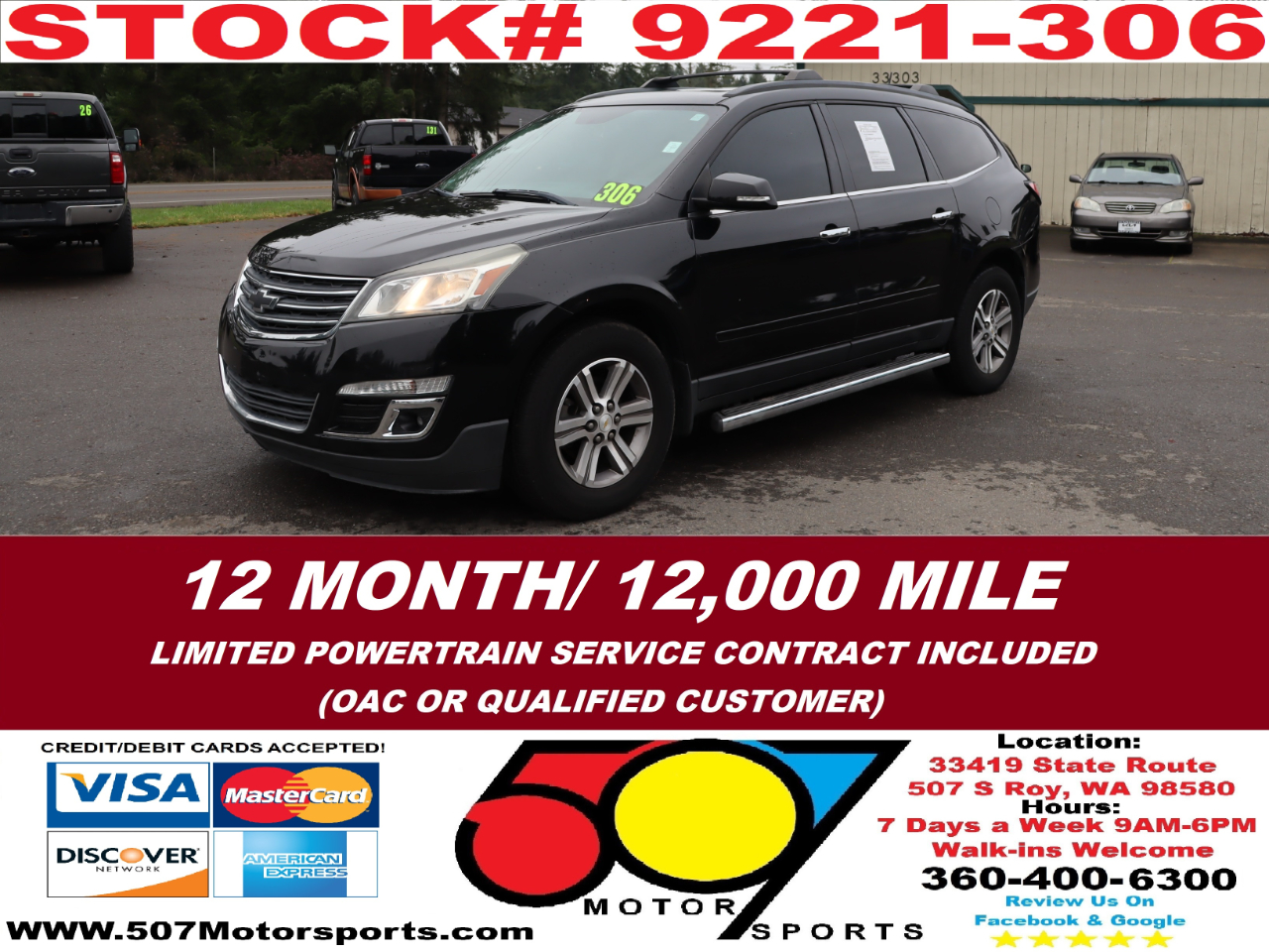 2016 Chevrolet Traverse 2LT AWD