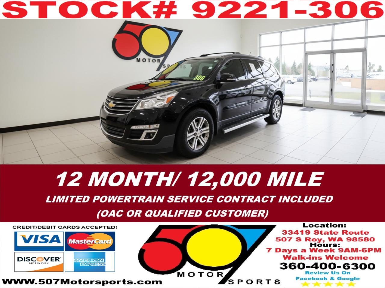 2016 Chevrolet Traverse 2LT AWD