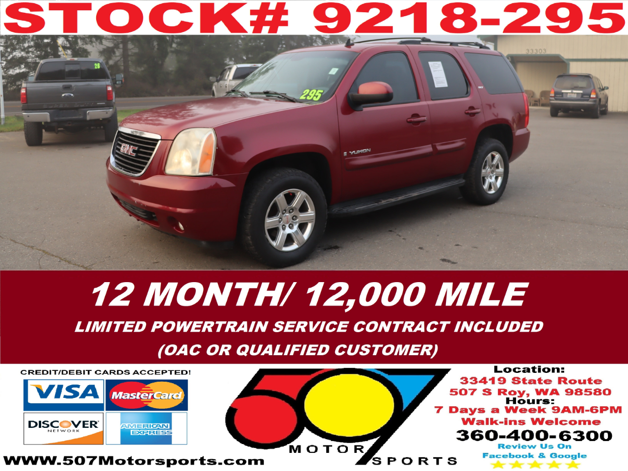 2007 GMC Yukon SLT-2 4WD