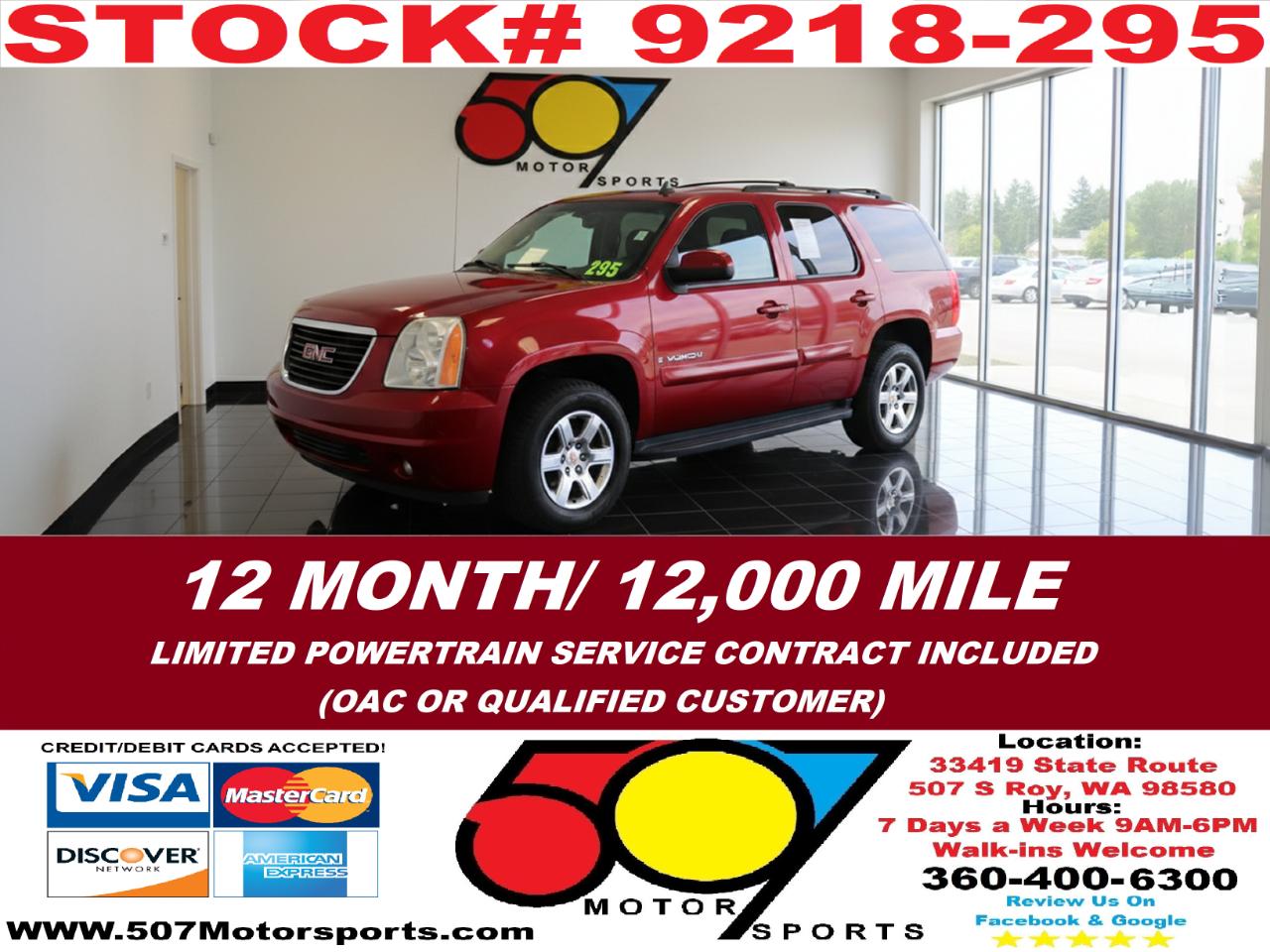 2007 GMC Yukon SLT-2 4WD