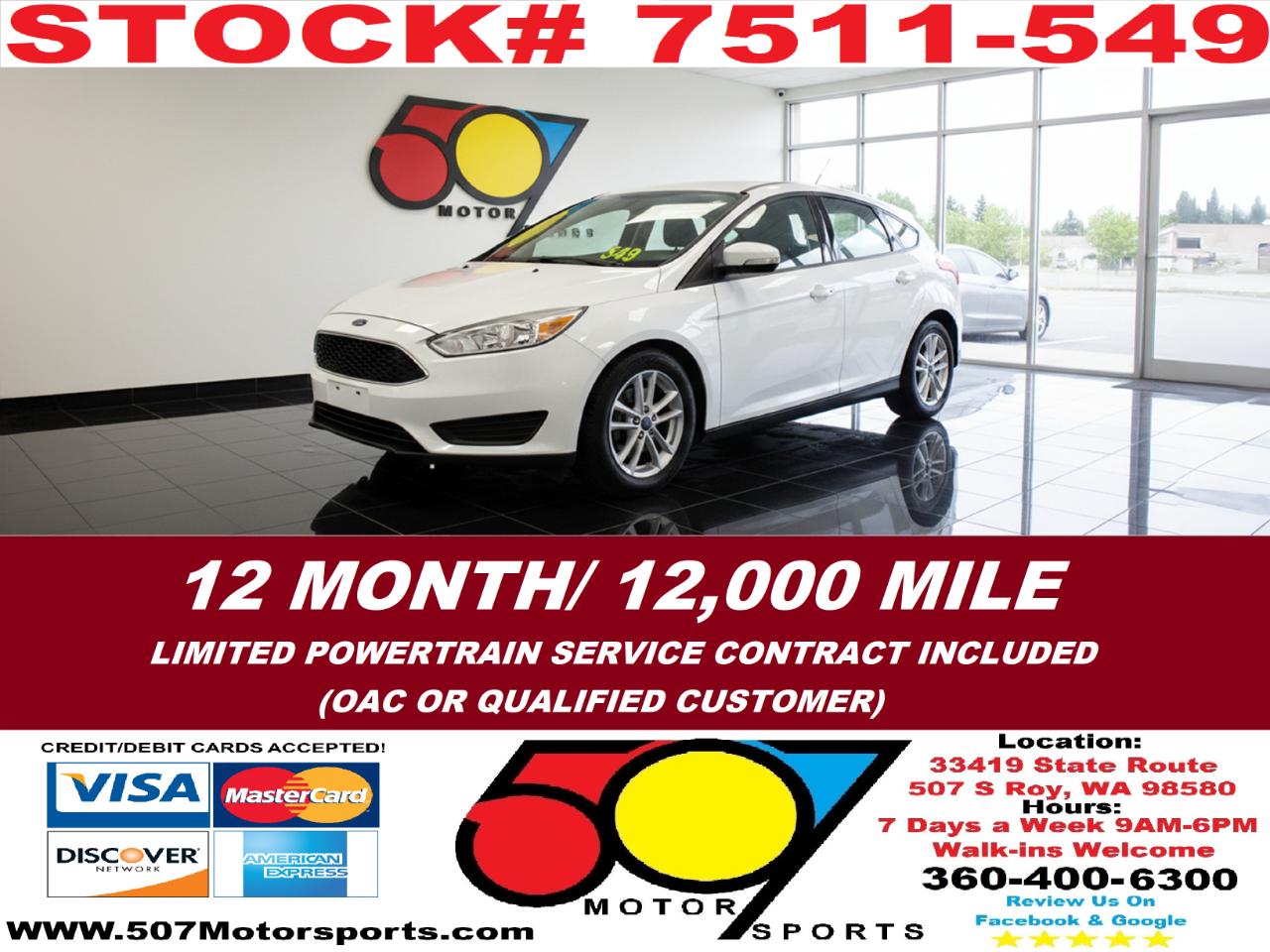 2017 Ford Focus SE Sedan