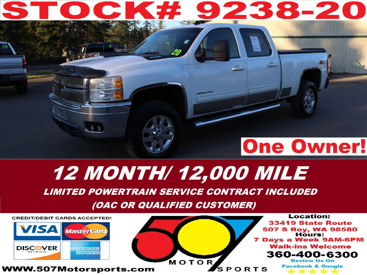 2011 Chevrolet Silverado 3500HD LTZ Crew Cab  4WD