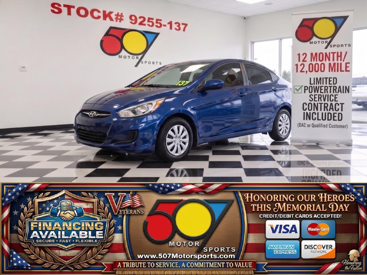 2016 Hyundai Accent SE 4-Door 6A
