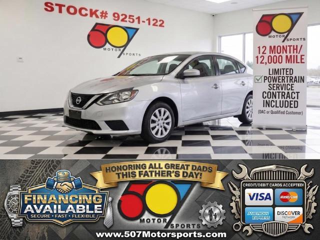 Silver 2017 Nissan Sentra S Sedan Front-Wheel Drive Automatic
