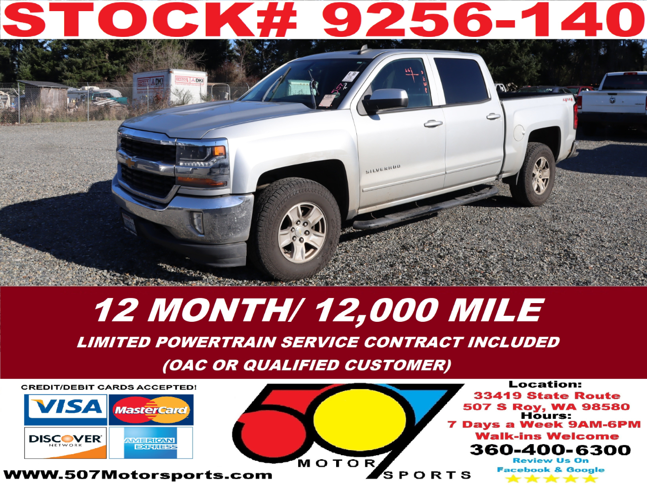 2016 Chevrolet Silverado 1500 LT Crew Cab 4WD