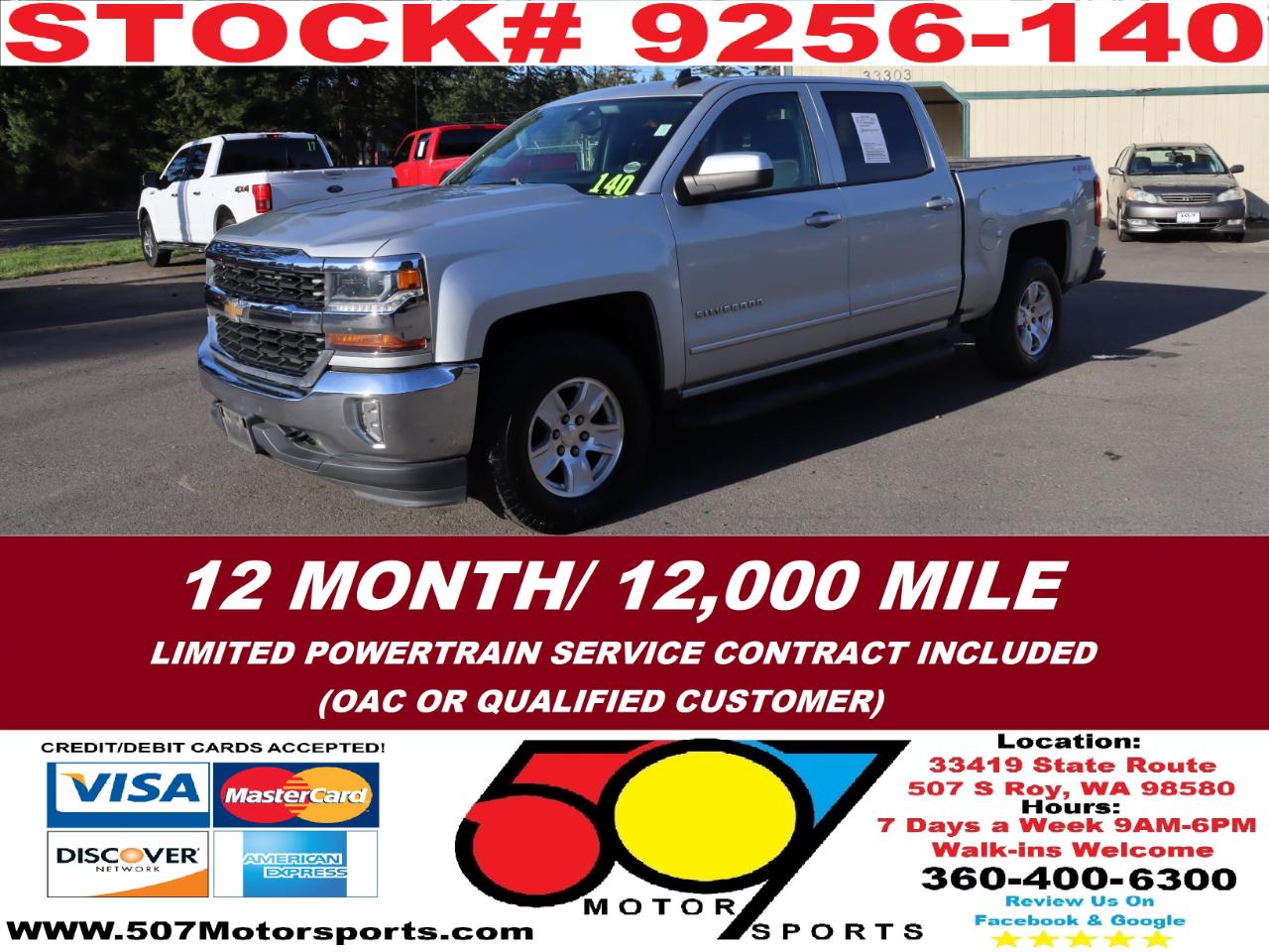2016 Chevrolet Silverado 1500 LT Crew Cab 4WD