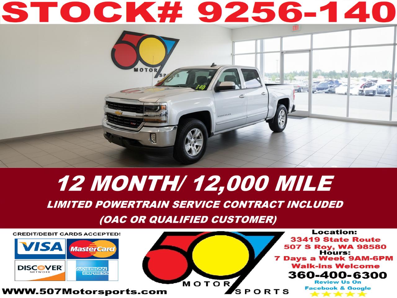 2016 Chevrolet Silverado 1500 LT Crew Cab 4WD