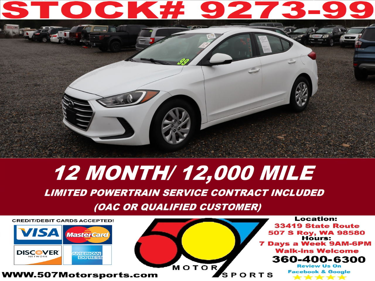 2017 Hyundai Elantra SE 6AT