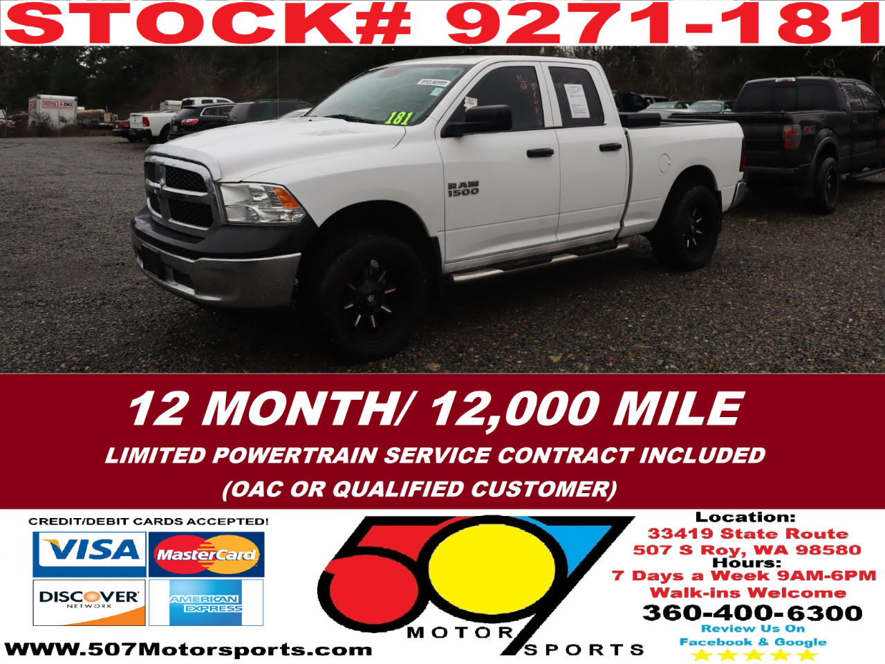 2013 RAM 1500 Tradesman Quad Cab 4WD