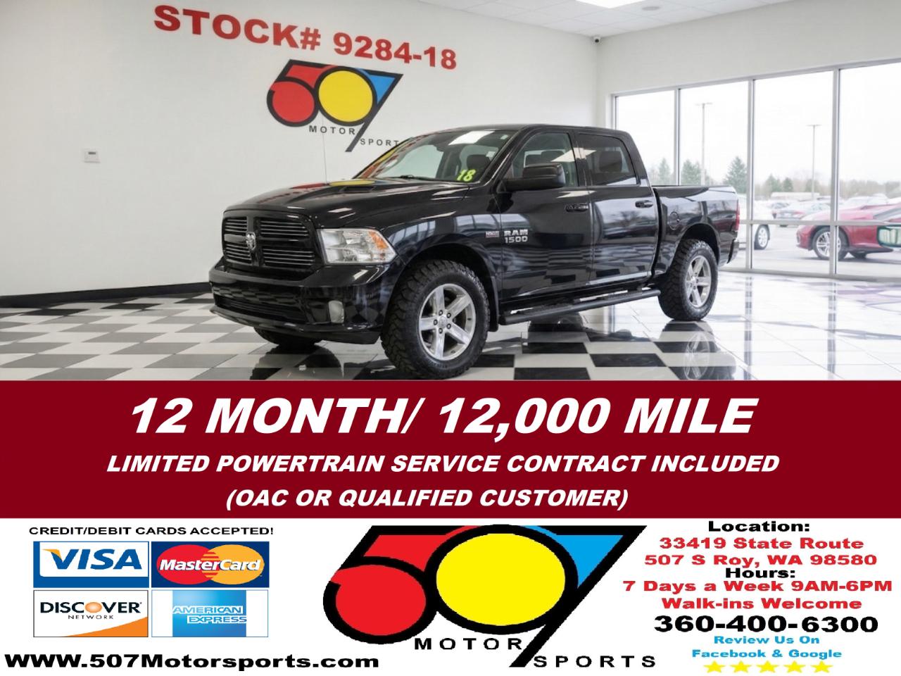 2012 RAM 1500 Sport Crew Cab 4WD