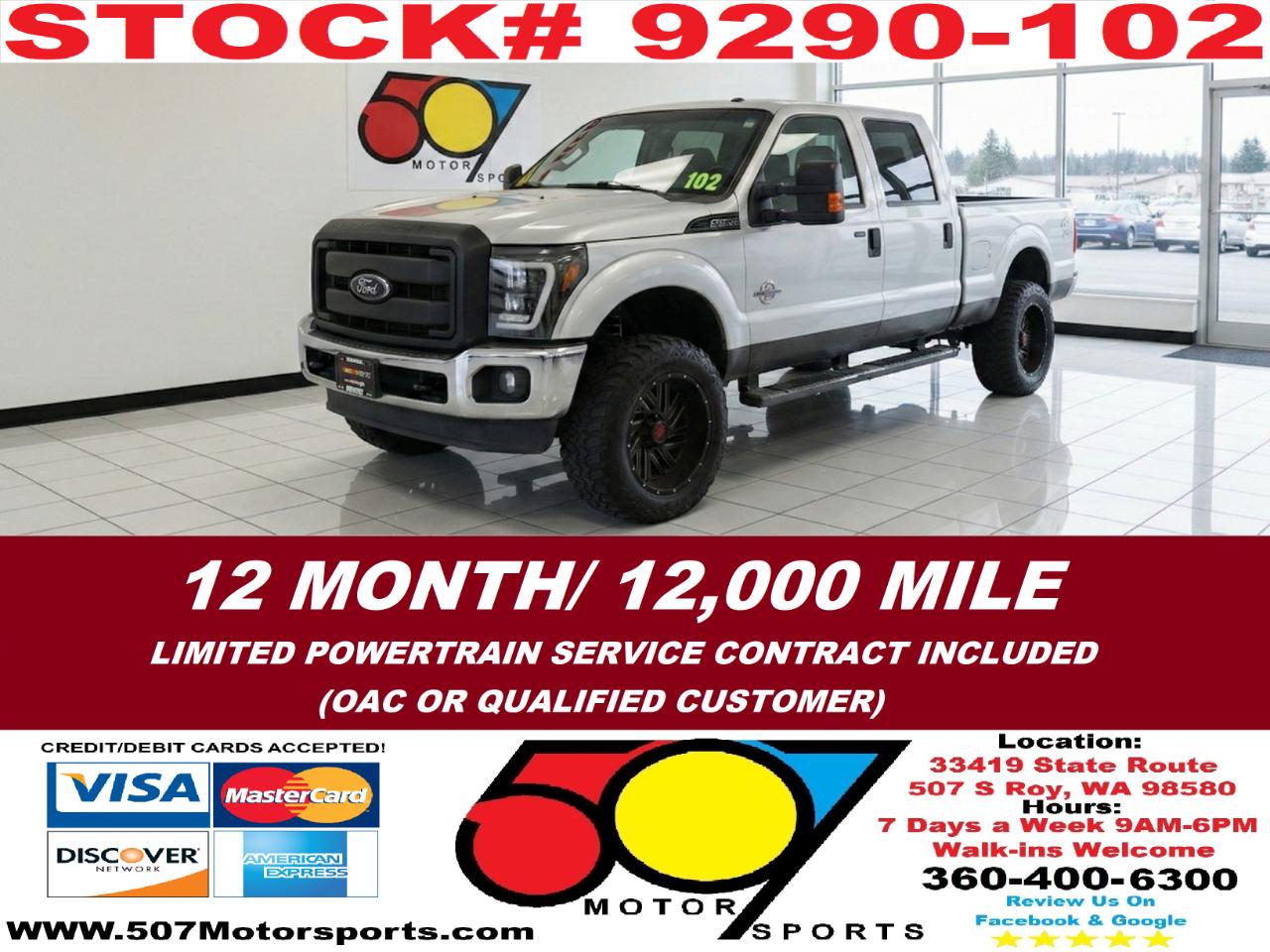 2015 Ford F-350 SD XLT Crew Cab Long Bed 4WD