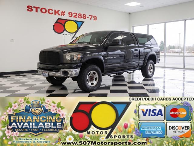 Black 2006 Dodge RAM 2500 SLT Quad Cab 4WD Pickup Truck Four-Wheel Drive Automatic