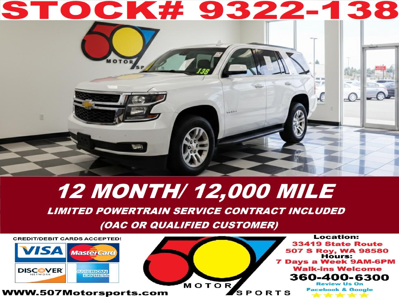 2015 Chevrolet Tahoe LT 4WD