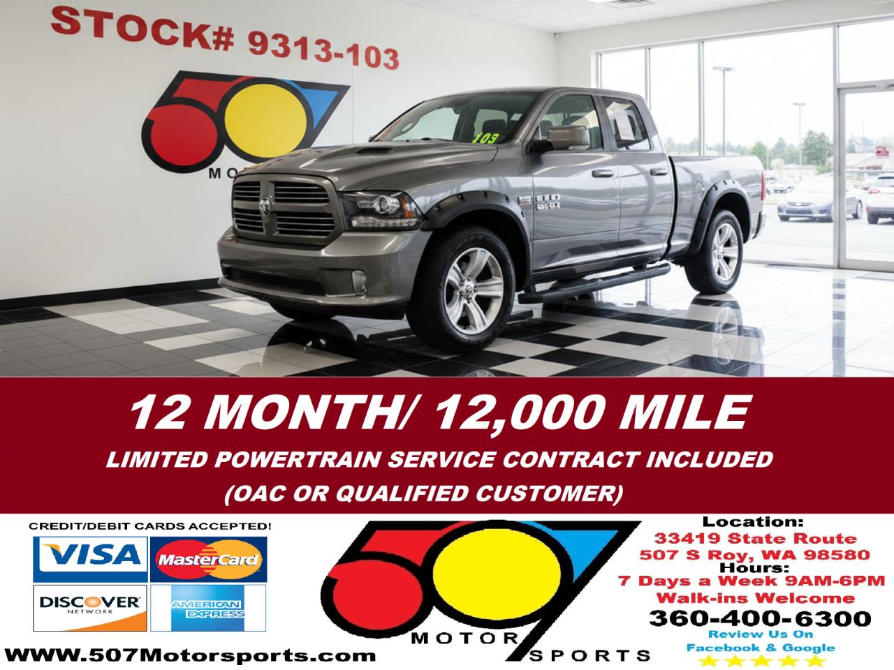 2013 RAM 1500 Sport Quad Cab 4WD