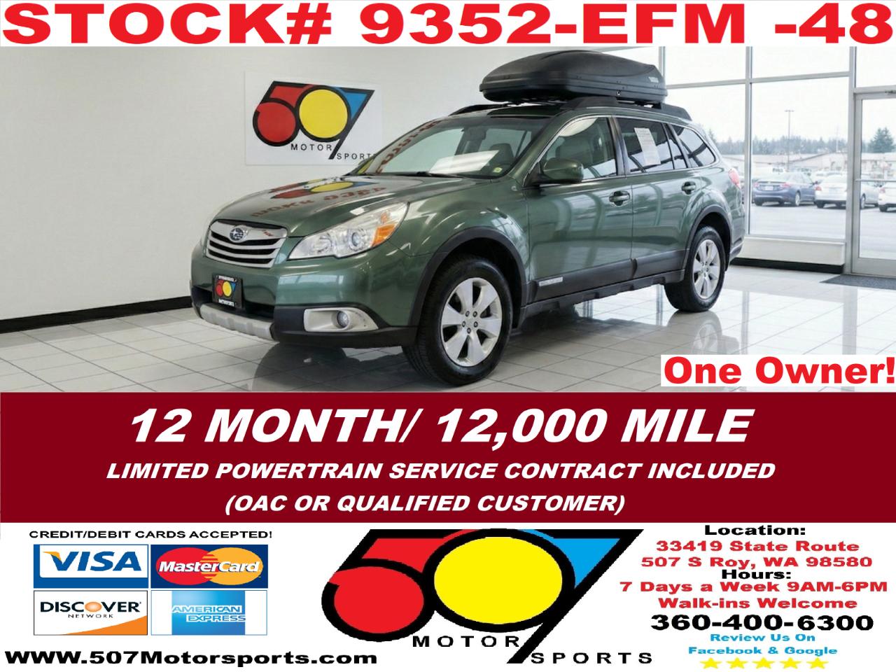 2010 Subaru Outback 2.5i Limited