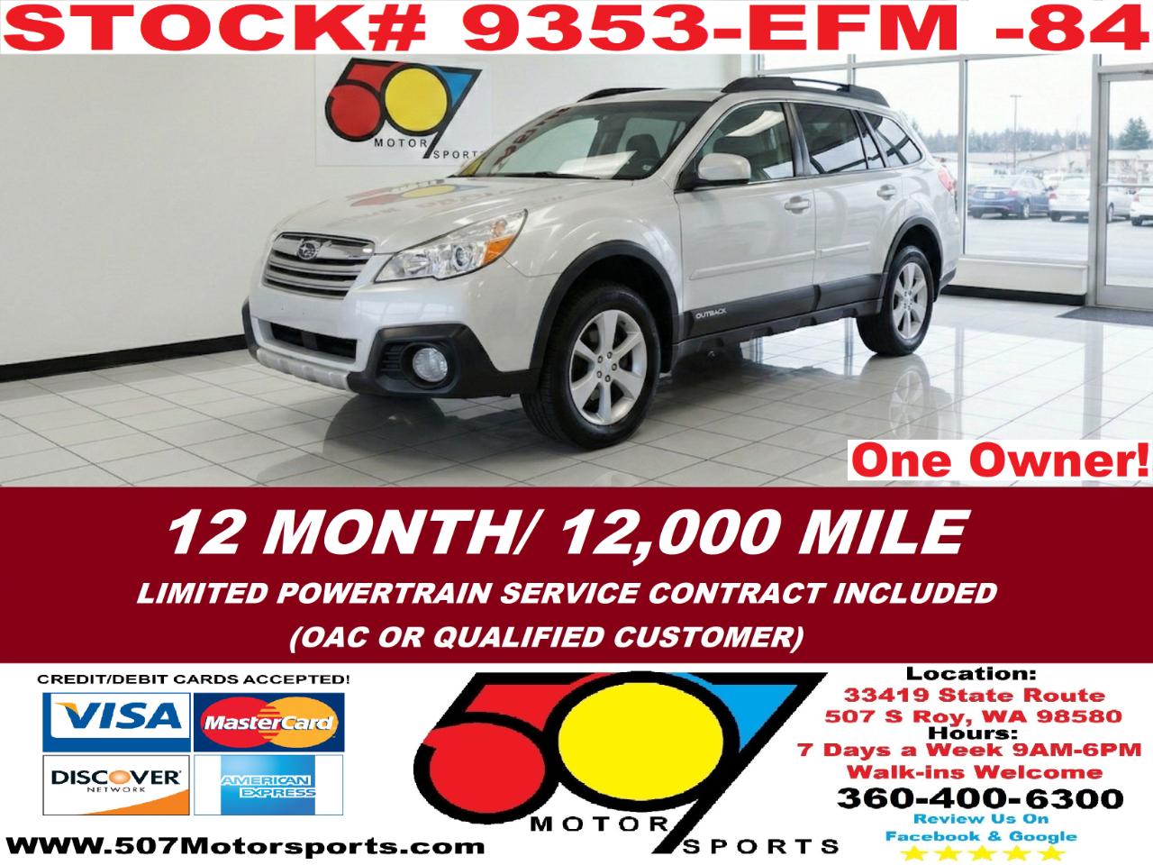 2014 Subaru Outback 2.5i Limited