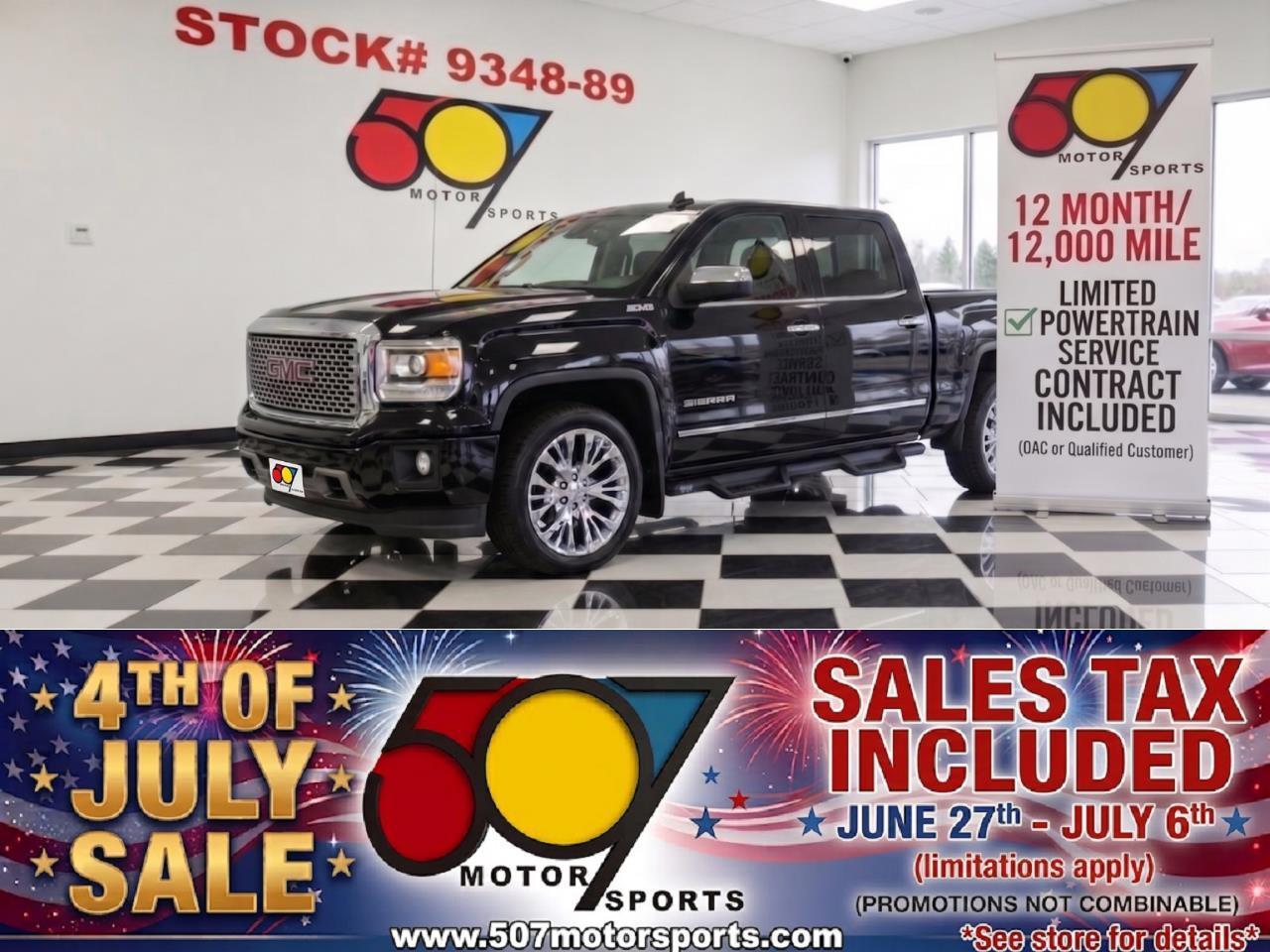 2014 GMC Sierra 1500 SLT Crew Cab 4WD