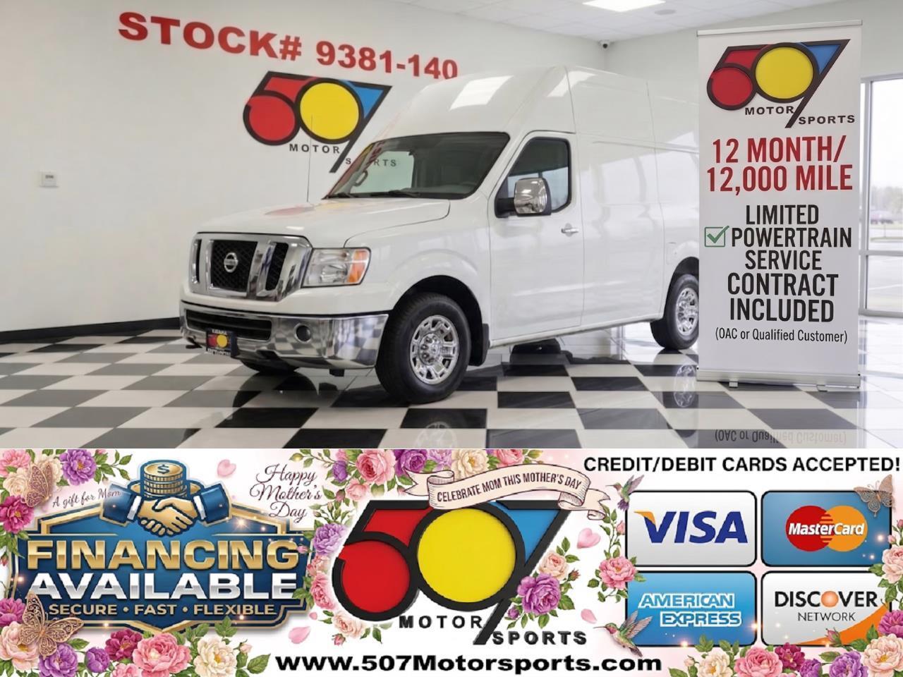 2014 Nissan NV Cargo 2500 HD S V8 High Roof