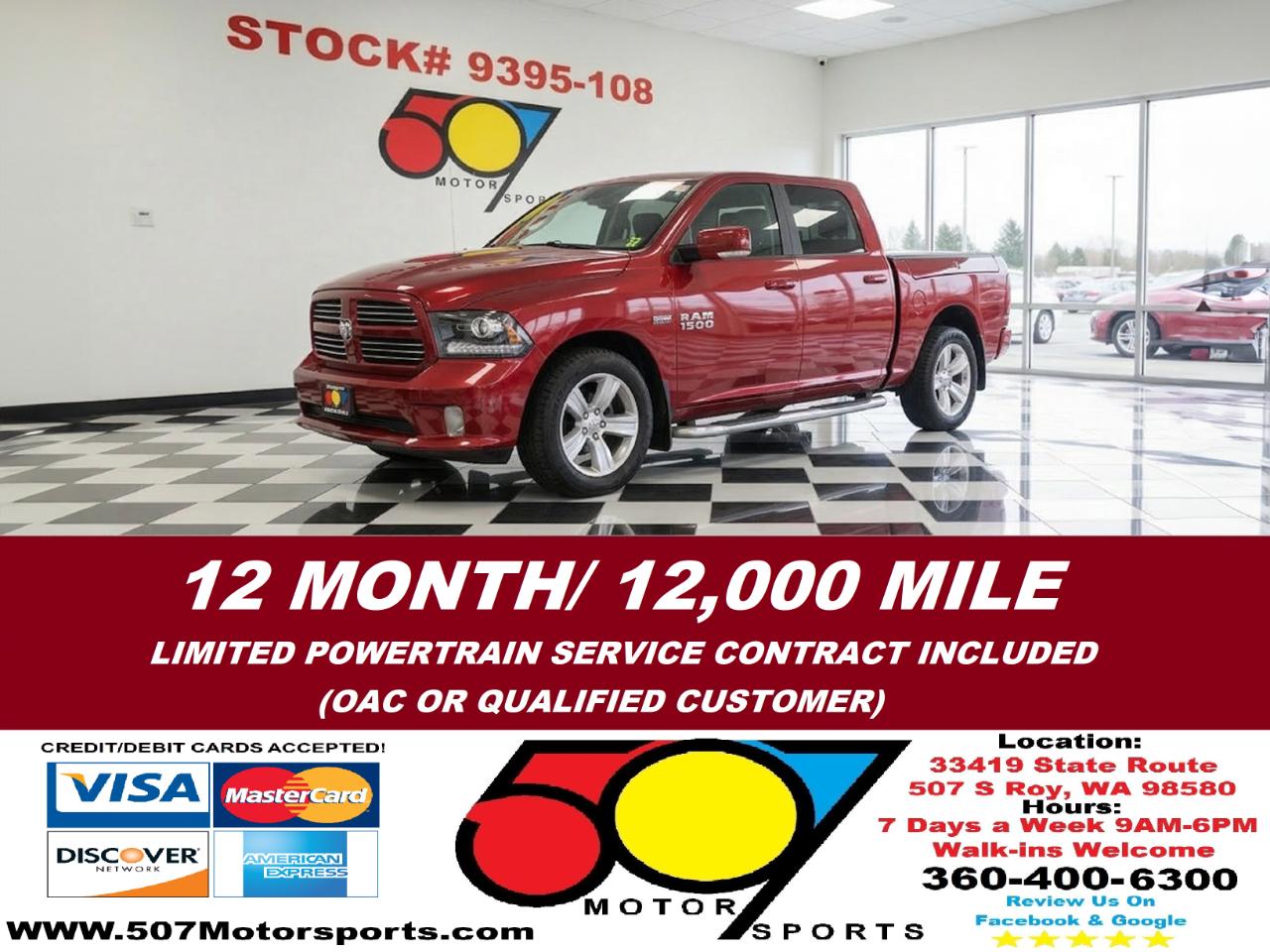 2015 RAM 1500 Sport Crew Cab SWB 4WD