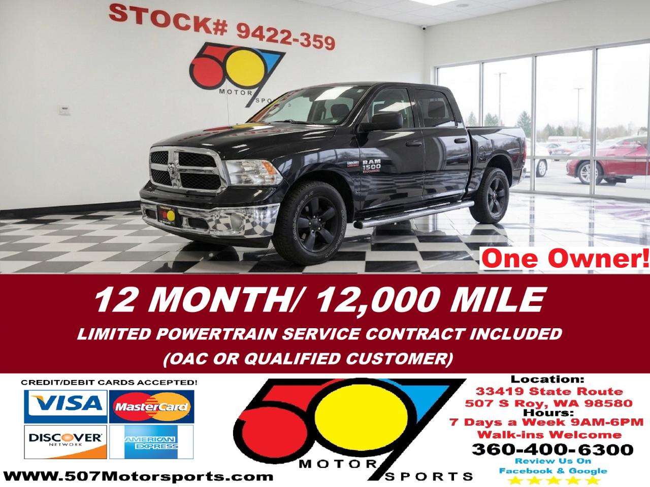 2019 RAM 1500 Classic Tradesman Crew Cab SWB 4WD